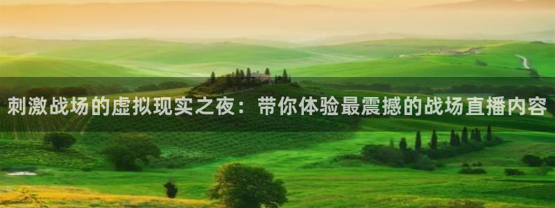劲爆体育电视台直播：刺激战场的虚拟现实之夜：带你体验最震撼的战场直播内容